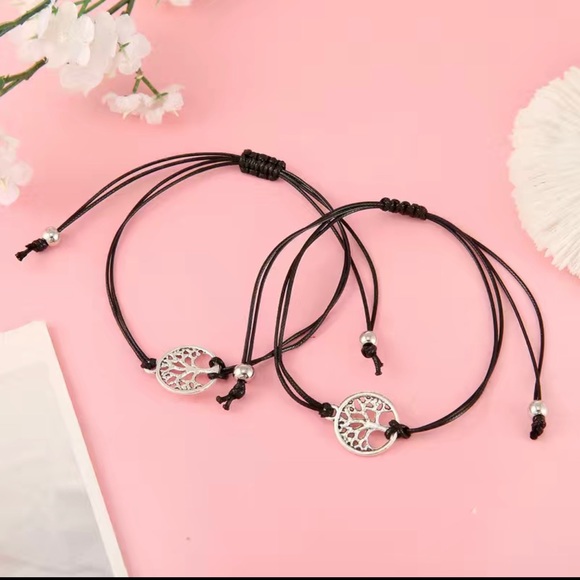 🌺 Tree of Life Pair of Friendship Bracelets ✨NWT - Picture 2 of 4